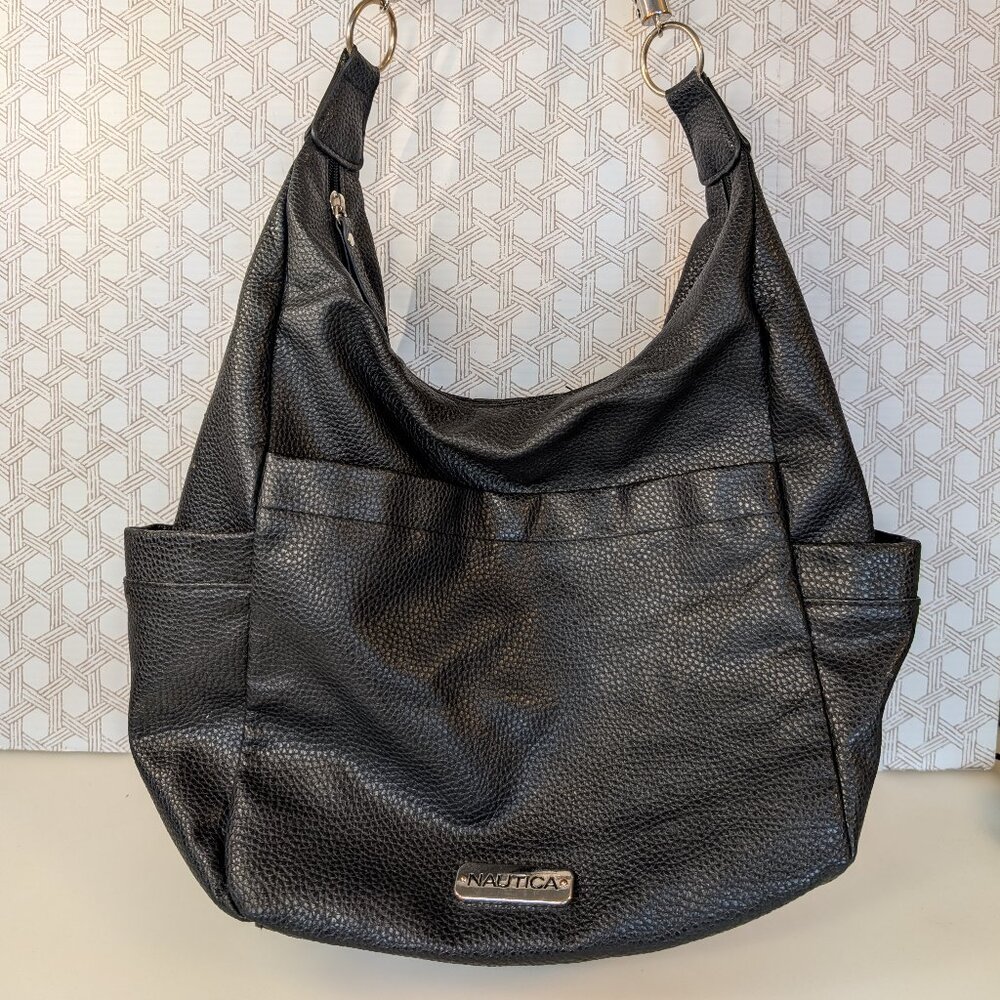 Nautica Black Shoulder Satchel Bag
